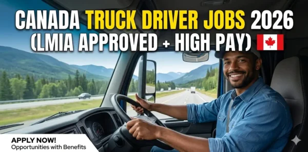 Canada Truck Driver Jobs 2026 (LMIA Approved + High Pay)